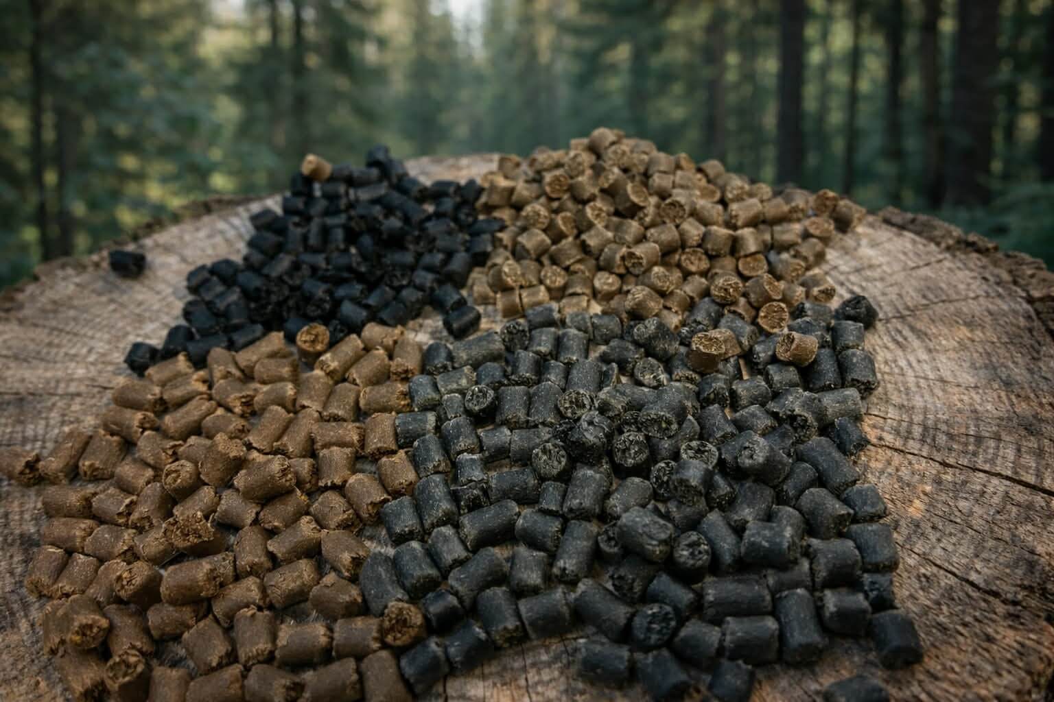 alt="Granules de résine de bois composite (WPC) haute performance pour extrusion et transformation industrielle"