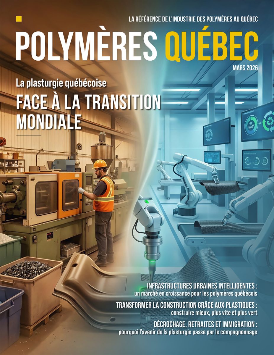 article dans polymeres quebec mentionnant Manufacturier composite bois-plastique Québec