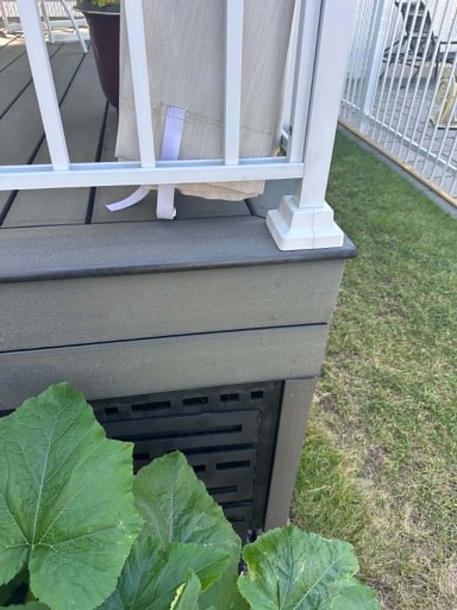 Coin de terrasse en composite parfaitement travaillé
